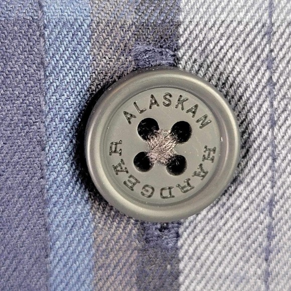 Alaskan Hardgear Duluth Mens 2XL Long Sleeve Blue Flannel Button Up Shirt Wool - Picture 6 of 12